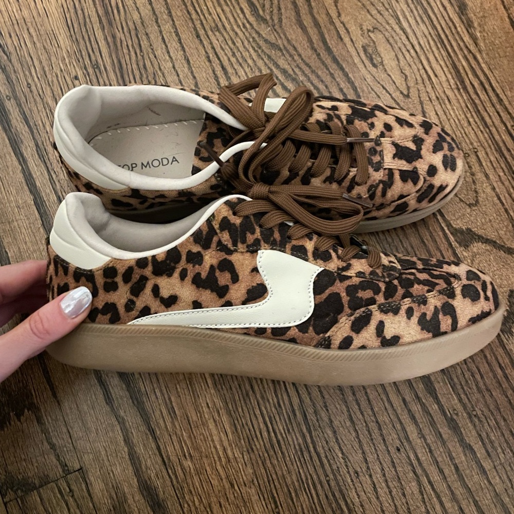 Cheetah Print Sneakers
